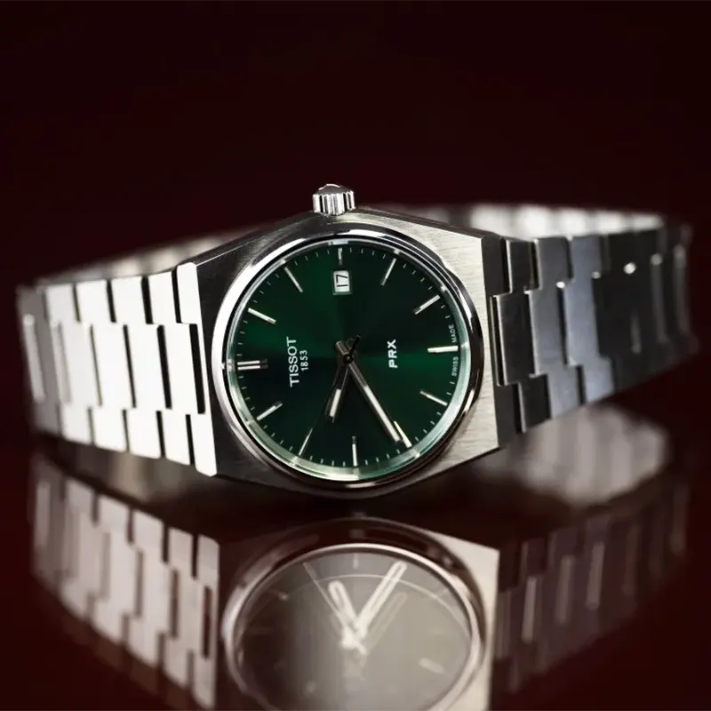 Tissot PRX Swiss Quartz 35mm Green Dial Unisex Watch- T137.210.11.081.00